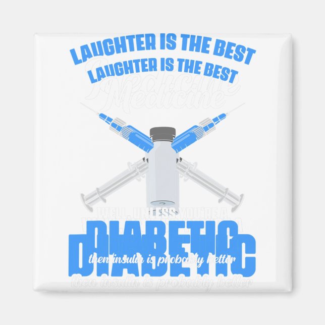 Diabetes Insulin Diabetes Warrior Diabetes Awarene Magnet (Framsidan)