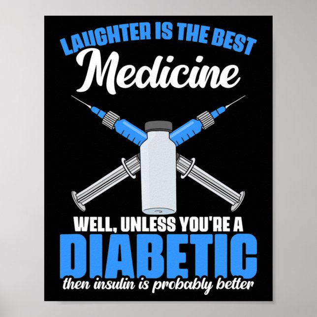 Diabetes Insulin Diabetes Warrior Diabetes Awarene Poster (Framsidan)