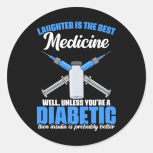 Diabetes Insulin Diabetes Warrior Diabetes Awarene Runt Klistermärke