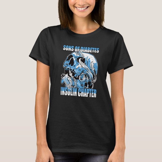 Diabetes Insulin Syringe T Shirt (Framsida)