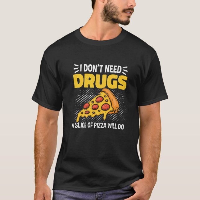 Diabetes Jag behöver inga droger. T Shirt (Framsida)