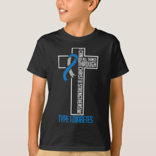 Diabetes jag kan göra allt Sak genom Kristus Suppo T Shirt