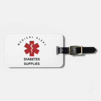 DIABETES LEVERANSER LUGGAGE TAG BAGAGEBRICKA