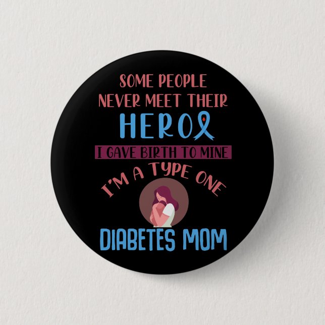 Diabetes Mamma Diabetic Child Awareness Knapp (Framsida)