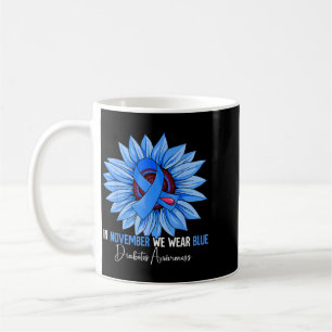 Diabetes medvetande illustration kaffemugg