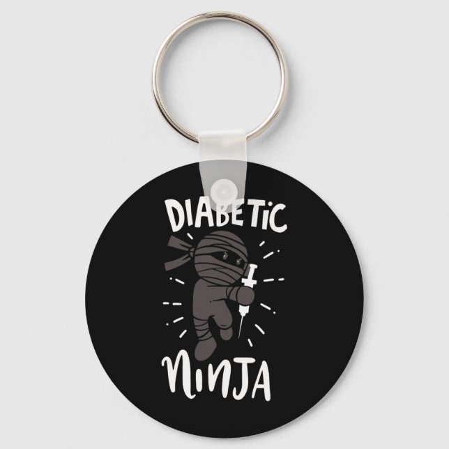 Diabetes Ninja typ 1 Diabetes Doktor Awa Nyckelring (Framsida)