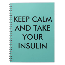 Diabetes notebook anteckningsbok