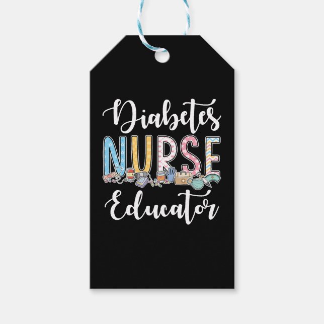 Diabetes Nurse Educator Gift Idea Presentetikett (Framsidan)