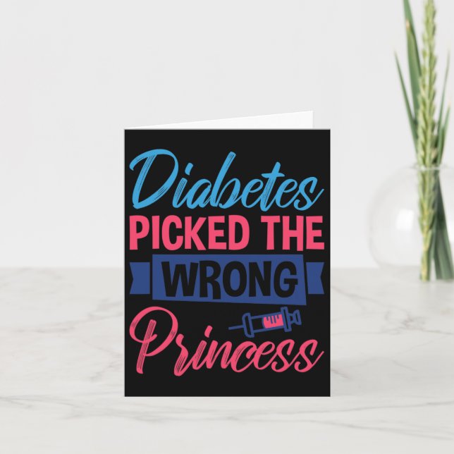 Diabetes Plockade fel prinsessa1 Kort (Framsida)