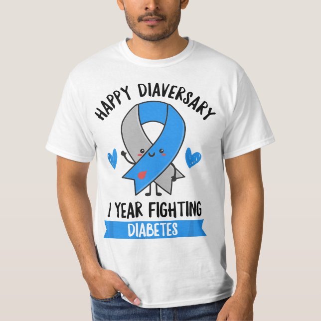Diabetes Pun for a T1D Diabetic T Shirt (Framsida)