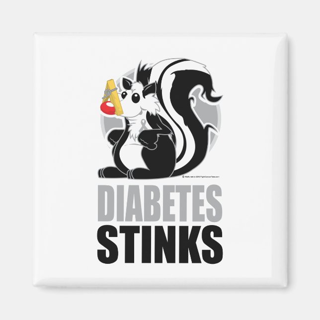 Diabetes Stinks Magnet (Framsidan)