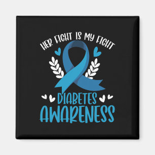 Diabetes stöder hans kamp är min kamp mot diabetes magnet