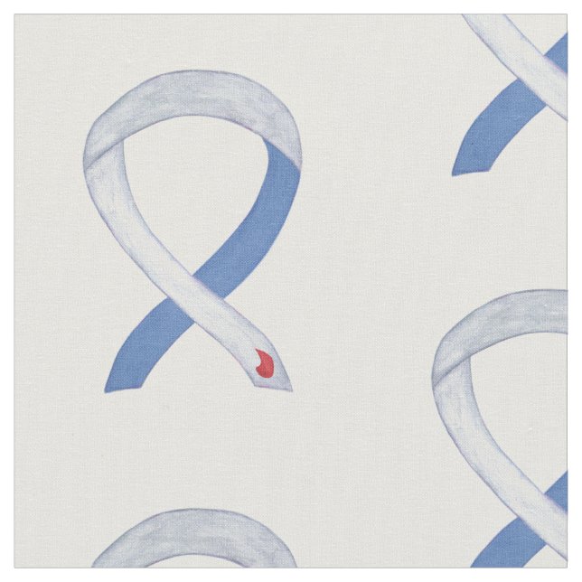 Diabetes Typ 1 Awareness Ribbon Anpassningsbar Fab Tyg (Närbild)