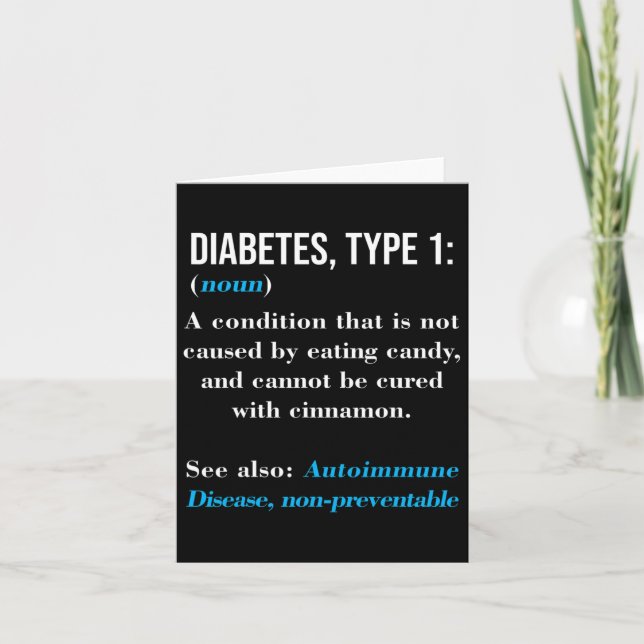 Diabetes Typ 1 Definition Autoimmunsjukdom Kort (Framsida)