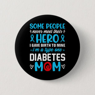 Diabetes Typ 1 Survivor Mamma - Kvinnor T1 Diabete Knapp
