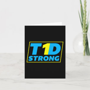 Diabetes TYPE 1 Starkt medvetande Kort
