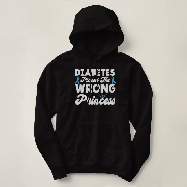 Diabetes uppmärksammade fel typ T1D-diabetes T Shirt (Design framsida)