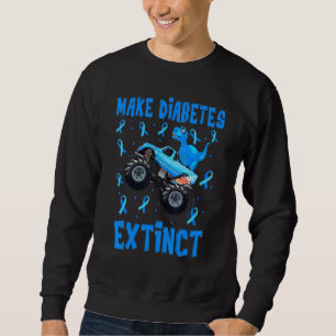 Diabetes Utdödar medvetandet om Lastbil Kids Dinos Lång Ärmad Tröja