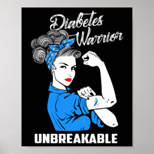 Diabetes Warrior Obrytable Diabetes Awareness G Poster