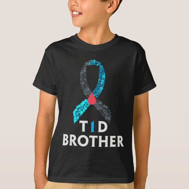 Diabetesbroder av manar typ 1 - Världsdiabetesdage T Shirt (Framsida)