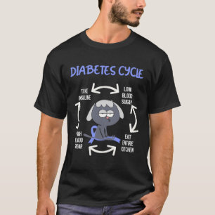 Diabetescykler Diabetes Awareness Hund T Shirt