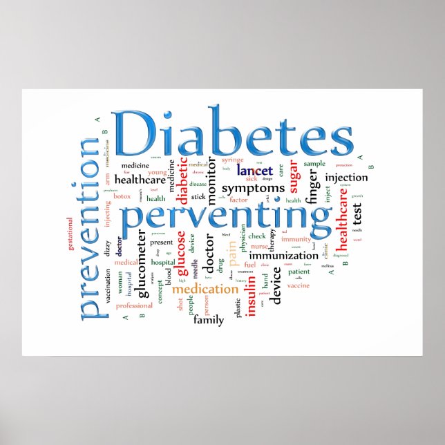 Diabetesförebyggande Poster (Framsidan)