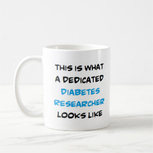 Diabetesforskare, engagerad kaffemugg