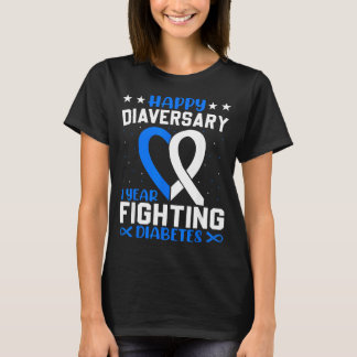 Diabeteskrigare - Glad Diaversary Diabetes T Shirt