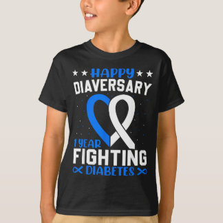 Diabeteskrigare - Glad Diaversary Diabetes T Shirt