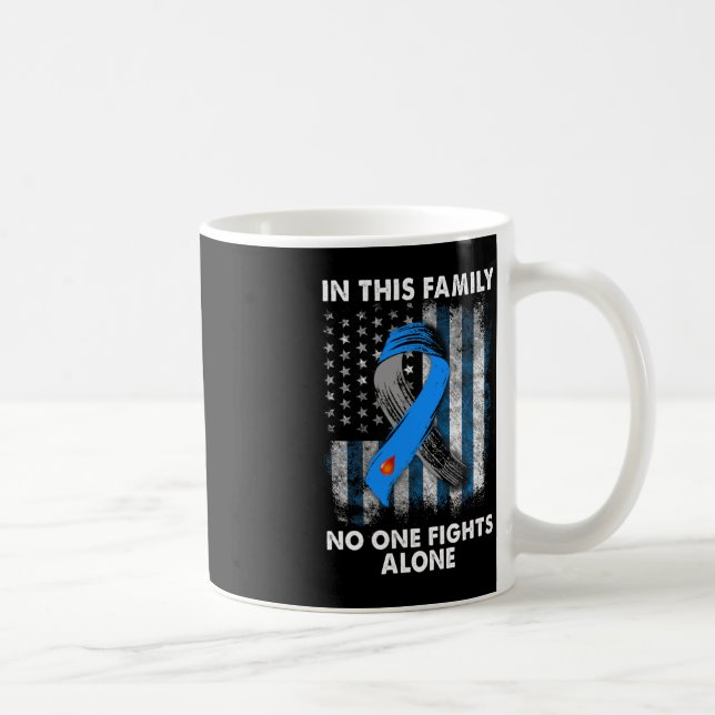 Diabetesmedvetande av typ 1 T1D USA flagga Gi Kaffemugg (Höger)
