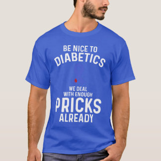 Diabetesmedvetande Diabetes Typ 1 Diabetesvänner T Shirt
