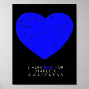 Diabetesmedvetande Hjärtat Poster