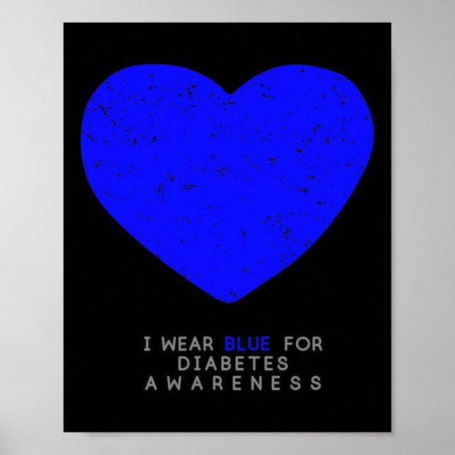 Diabetesmedvetande Hjärtat Poster (Framsidan)