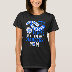 Diabetesmedvetande Typ 1-diabetes Mamma Solros T Shirt