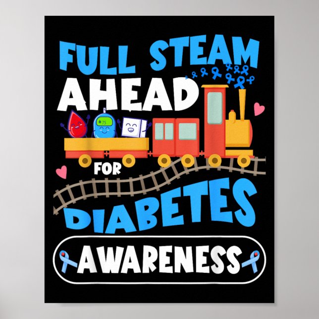 Diabetesmedvetandetåg Poster (Framsidan)