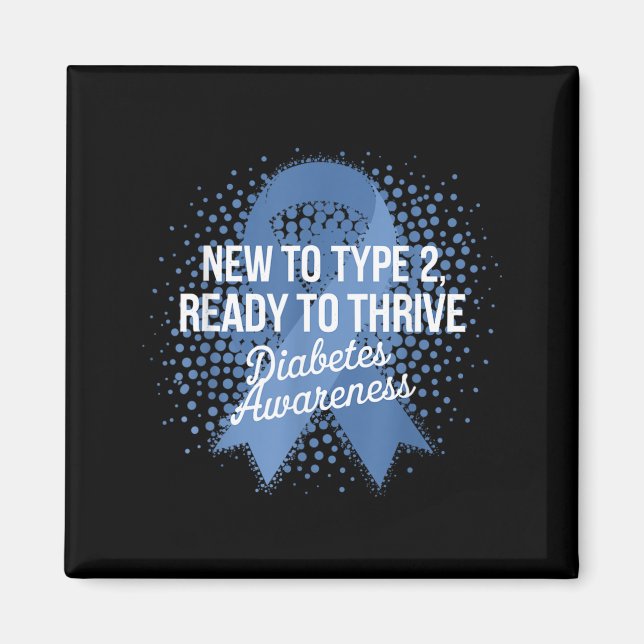 Diabetesmedvetenhet Design 23 Magnet (Framsidan)