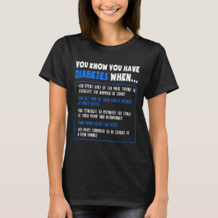 Diabetesmedvetenhet Diabetes Typ 1 Rolig Puns Elle T Shirt