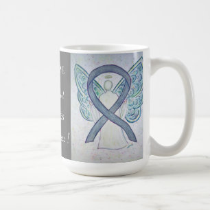 Diabetesmedvetenhet Ribbon Angel Anpassningsbar Mu Kaffemugg