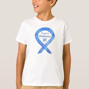 Diabetesmedvetenhet Ribbon Anpassningsbar Art Shir T Shirt