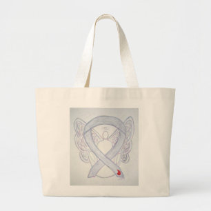 Diabetesmedvetenhet Ribbon Anpassningsbar Art Tote Jumbo Tygkasse