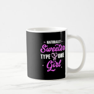 Diabetesmedvetenhet Sweeter Type One Girl Gift Kaffemugg