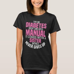 Diabetessjuka Typ 1 T1D Diabetesmedvetande Kvinnor T Shirt