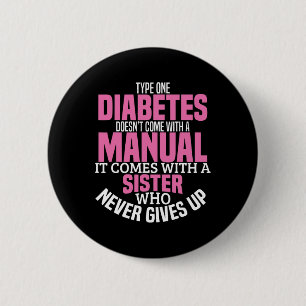 Diabetessjuka Typ 1 T1d Diabetesmedvetande Vare Knapp