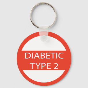 Diabetessjuka typ 2 nyckelring Sjukvårdsvarning vi