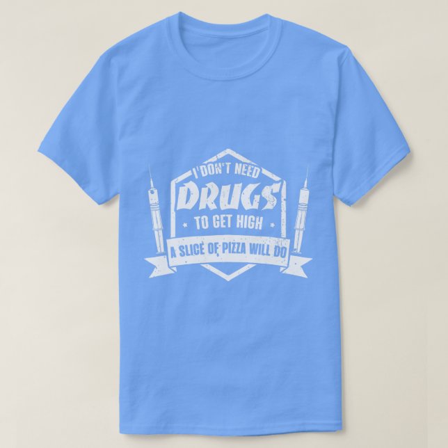 Diabetessjuka typ 2 Pizza Älskare Gift T Shirt (Design framsida)