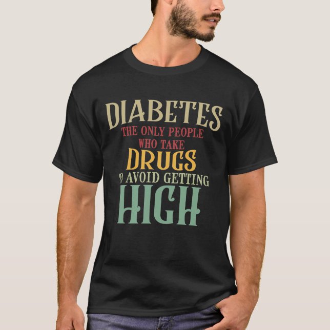 Diabetesskjorta T Shirt (Framsida)