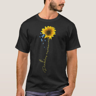 Diabetestyp 1 En medvetenhet T Shirt Solros me