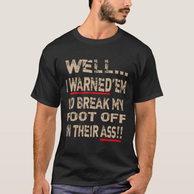 Diabetic Amputee Leg Foot Cool Sense Of Humor Funn T Shirt (Framsida)