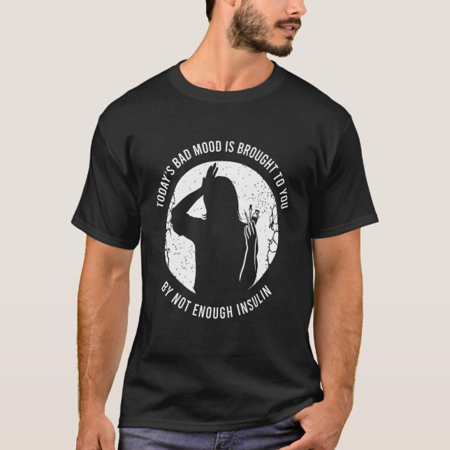 Diabetic Awareness Saying T Shirt (Framsida)