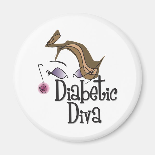 Diabetic Diva Magnet (Framsidan)